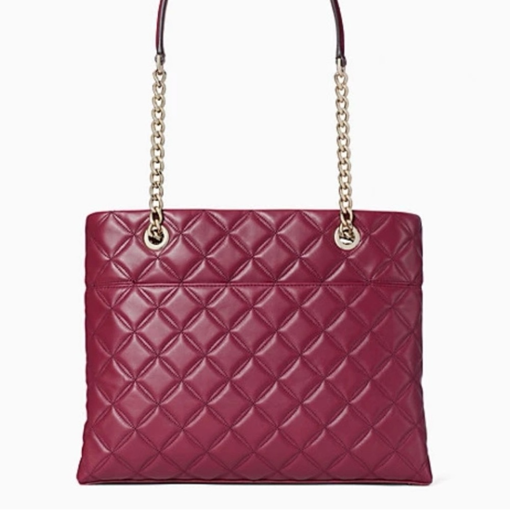 Kate Spade Natalia Smooth Quilted Leather Tote Bag - Picture 3 of 12